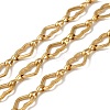 Ion Plating(IP) 304 Stainless Steel Heart Link Chains CHS-Q006-17G-1