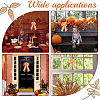 4Pcs 2 Style Pumpkin Pattern Ployester Bowknot Display Decoration DIY-CA0004-37-7