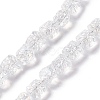 Transparent AB Colored Plated Electroplate Glass Beads X1-GLAA-P028-AB01-2