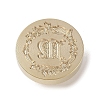 Golden Tone Wax Seal Brass Stamp Head DIY-B079-01G-M-2