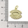 Brass Micro Pave Cubic Zirconia Pendants KK-E092-06G-3