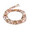 Gradient Color Electroplate Glass Bead Strands X-GLAA-E042-05-B06-3