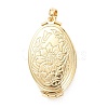 Brass Locket Pendants X-KK-P199-10G-2