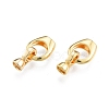 Brass Fold Over Clasps KK-A165-01G-3