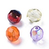 Electroplate & Transparent Czech Glass Beads GLAA-O018-24-3