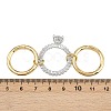 Brass Micro Pave Cubic Zirconia Plain Band Finger Rings for Women RJEW-P160-01C-G01-6