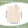 Wood Earring Display Card with Hanging Hole DIY-WH0320-20F-2