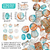 240Pcs 12 Styles Transparent Spray Painted Glass Beads GLAA-AR0001-40-2