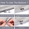 12 Sets 2 Style Iron & Zinc Alloy Button Pins for Jeans BUTT-NB0001-39-5