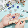 10Pcs 2 Colors 1-Hole Brass Buttons BUTT-NB0001-98-3
