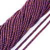 Electroplate Glass Beads Strands EGLA-K014-A-FP03-1