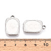 304 Stainless Steel Pendant Cabochon Settings STAS-T067-19P-3