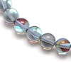 Synthetic Moonstone Beads Strands G-F143-6mm-09-3