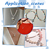 6Pcs 3 Styles 925 Sterling Silver Heart Charms with Jump Rings STER-PH0002-29-6