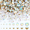 AHADERMAKER 8 Style Pointed Back Glass Rhinestone Cabochons RGLA-GA0001-07A-1