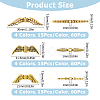 180Pcs 12 Styles Tibetan Style Alloy Beads FIND-NB0005-06-2