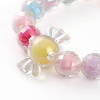 Transparent Acrylic Beads Stretch Bracelets for Kids BJEW-JB05862-3