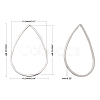 Brass Linking Rings KK-T037-06P-NF-2