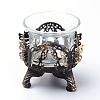 Iron Hollow Butterfly Candle Holder DJEW-WH0033-05AB-1