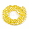 Electroplate Glass Beads Strands EGLA-A034-T1mm-B20-2
