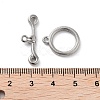 Non-Tarnish 304 Stainless Steel Ring Toggle Clasps STAS-A092-09C-P-3