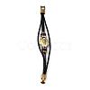 Braided Leather Cord Retro Multi-strand Bracelets BJEW-L616-20D-2