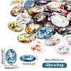 PandaHall Elite Glass Cabochons GLAA-PH0002-20-2