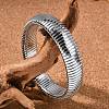304 Stainless Steel Stretch Bracelets for Women Men BJEW-A031-02A-P-5