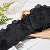 2 Yards Pleated Chiffon Lace Trim OCOR-GF0001-87B-4