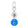 Evil Eye Lampwork Pendant Decorations HJEW-JM01997-01-1