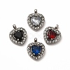 304 Stainless Steel Cubic Zirconia Pendants STAS-A076-02P-1