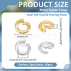 10Pcs 2 Colors 925 Sterling Silver Open Jump Rings STER-ME0001-57-2