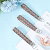 Iron with Polyester Inwrought Keychain KEYC-WH20054-011C-3