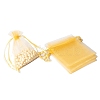 100Pcs Rectangle Organza DIY Craft Drawstring Bags PW-WG69155-06-1