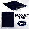 Rectangle Polyester Jewelry Packaging Bags with Alloy Zipper ABAG-WH0061-05A-01-2