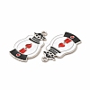 Rack Plating Alloy Enamel Pendants FIND-G054-15P-01-2