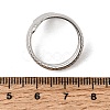 304 Stainless Steel Cuff Open Rings STAS-H259-02P-5