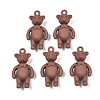 Rack Plating Spray Painted Alloy Pendants PALLOY-N172-001-02-1