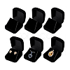 Flocking Jewelry Pendant Storage Boxes CON-WH0089-181A-6
