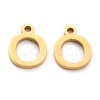 304 Stainless Steel Pendants STAS-F267-10O-G-2