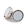 Anti-Tarnish Rhodium Plated 925 Sterling Silver Magnetic Clasps STER-A001-02B-P-3