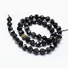 Natural Green Spot Jasper Beads Strands G-F523-33-8mm-2