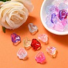 35Pcs Transparent Spray Painted Glass Pendants GLAA-YW0001-62-6