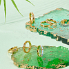 12Pcs Crystal Rhinestone Grooved Finger Ring RJEW-UN0002-46G-2