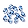 Transparent Glass Charms GLAA-O017-01G-1