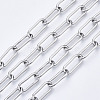 Tarnish Resistant 304 Stainless Steel Paperclip Chains CHS-N001-02P-1