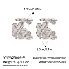 304 Stainless Steel Cuff Earrings for Women YW4360-2-2