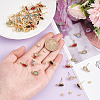 20Pcs 5 Color Alloy Stud Earring Finding DIY-OC0010-09-3