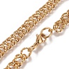 Ion Plating(IP) 304 Stainless Steel Chain Bracelets BJEW-I274-12G-2