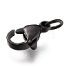 304 Stainless Steel Lobster Claw Clasps Ion Plating(IP) X-STAS-G240-01D-EB-4